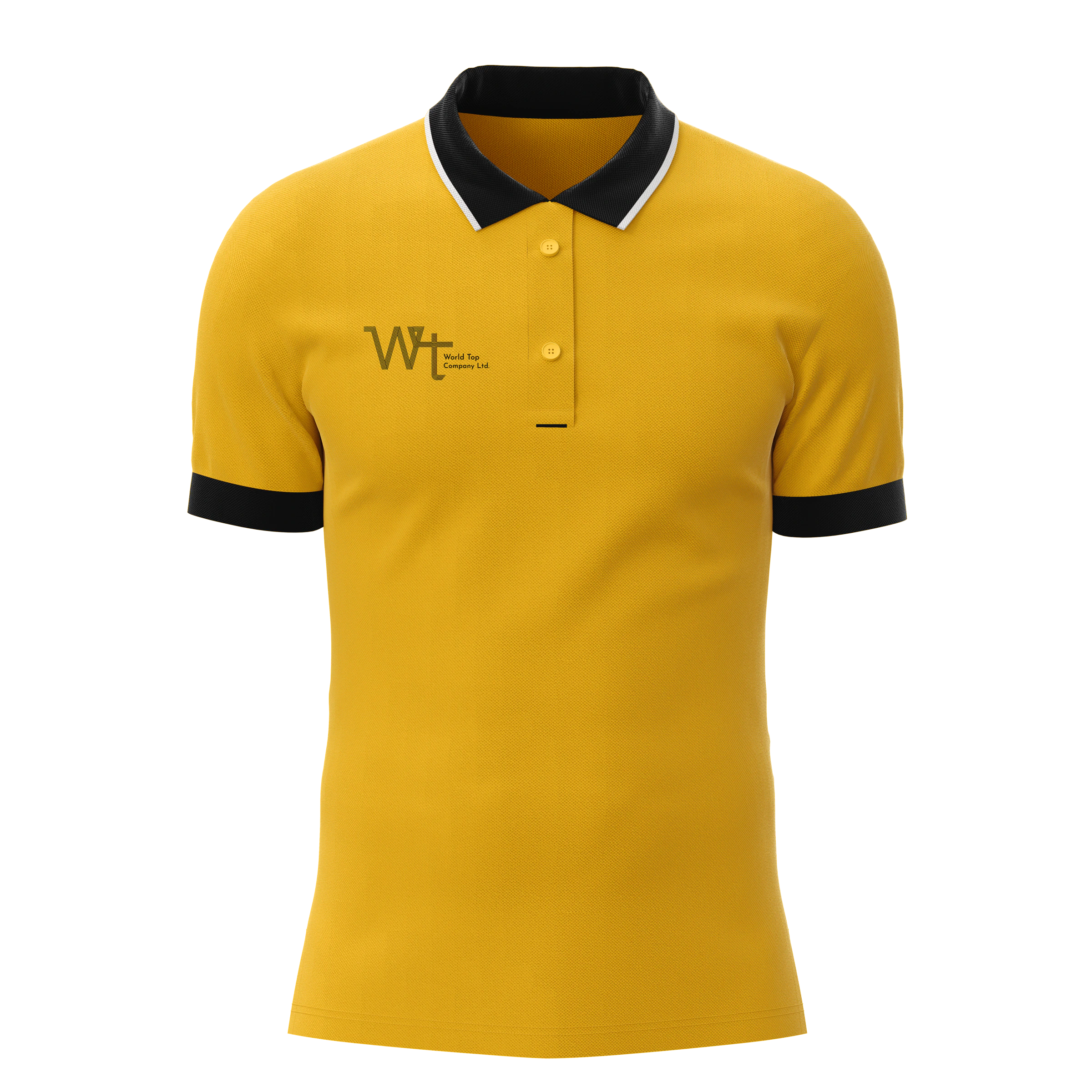 World Top黃色POLO衫與黑色領袖單件模擬